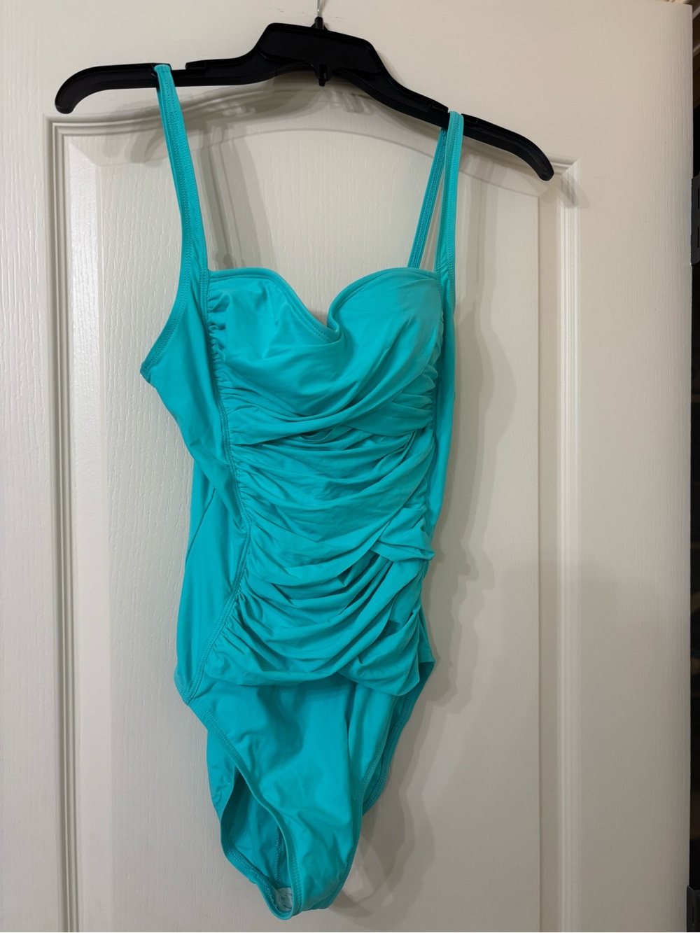 Bleu Rod Beatte Turquoise One-Piece Swim Suit
